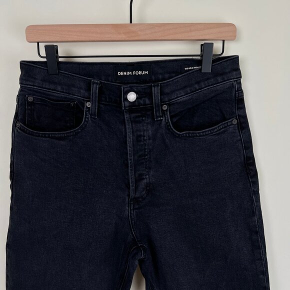 Aritzia Denim Forum Arlo High Rise Waist Straight Leg Button Fly Retro Frayed 29 - Picture 7 of 14